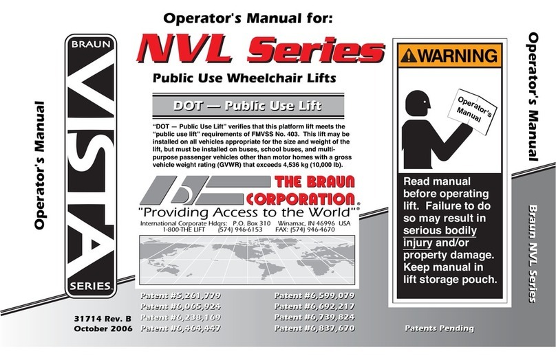 Braun NVL SERIES Operator's manual