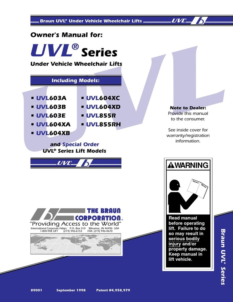 Braun UVL 603A User manual Braun UVL 603A User manual