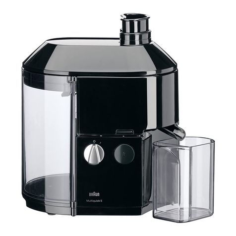 Braun Multipress MP 80 Quick guide