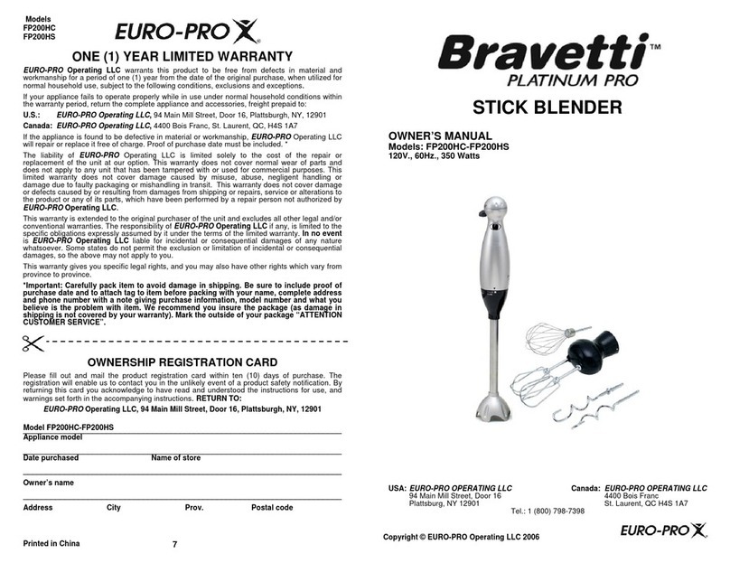 Bravetti Platinum Pro FP200HC User manual