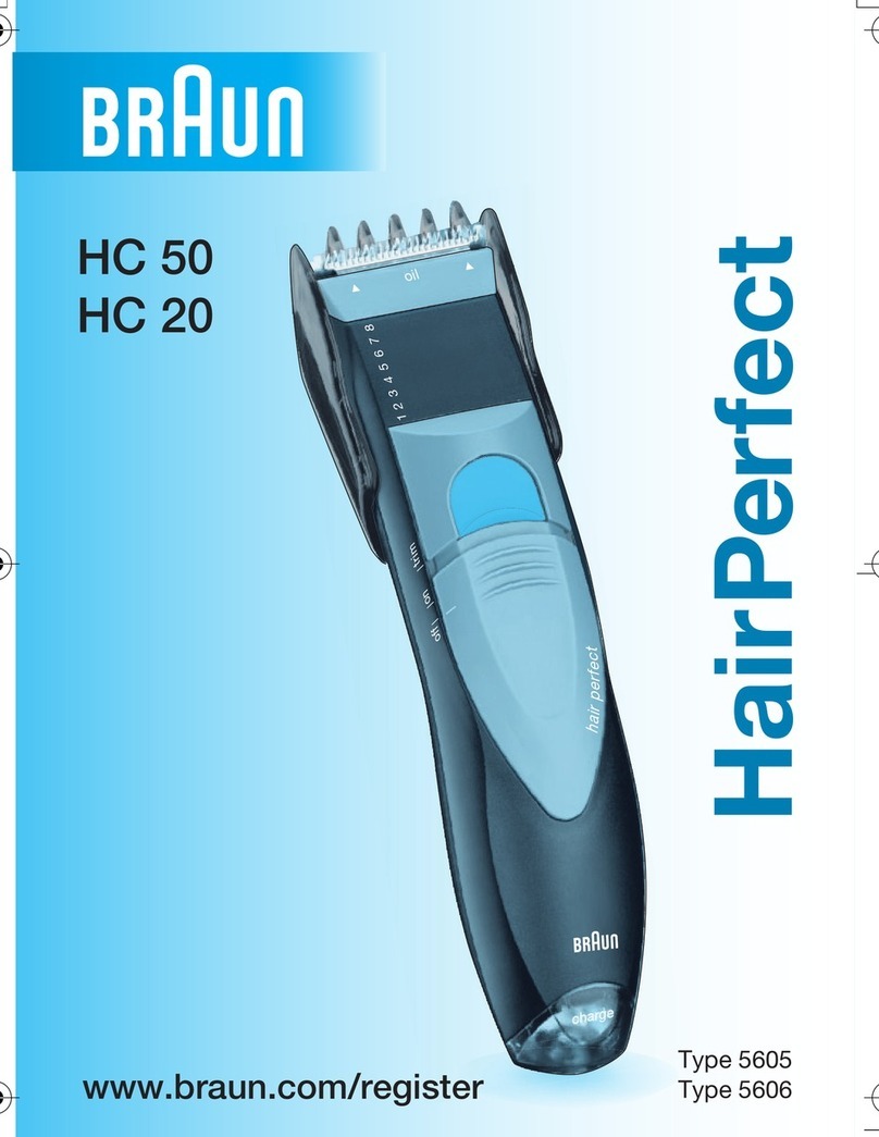 Braun HC 20 user manual