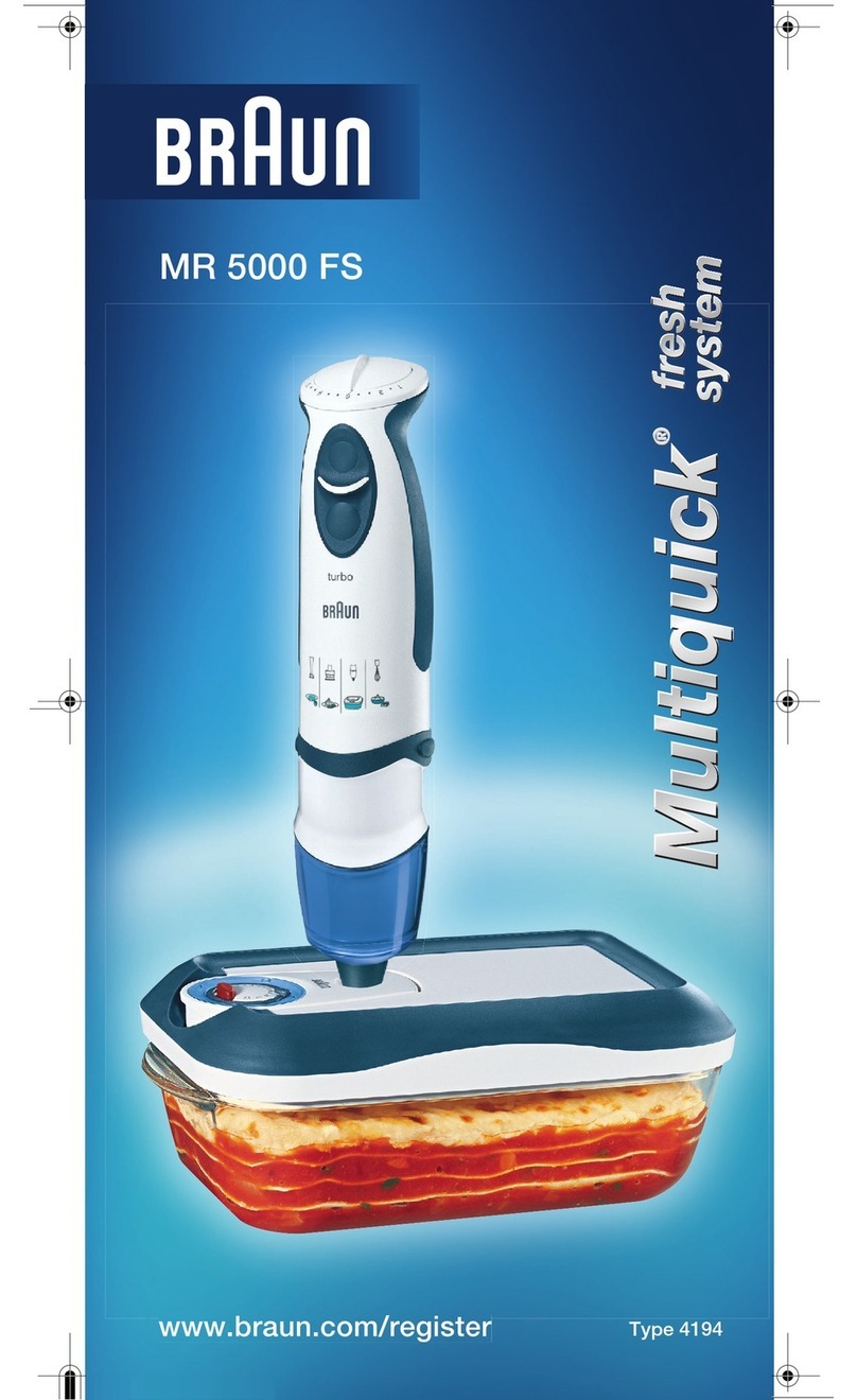 Braun MultiQuick MR 5000 FS User manual