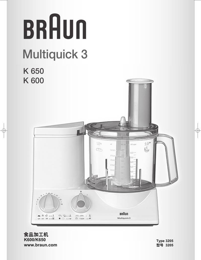 Braun MULTIQUICK 3 K 600 user manual
