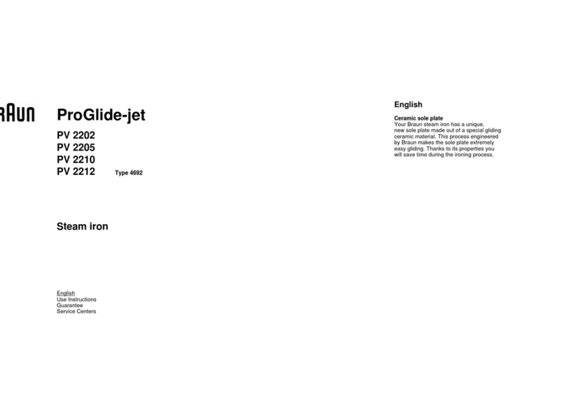 Braun ProGlide-jet PV 2202 Quick guide