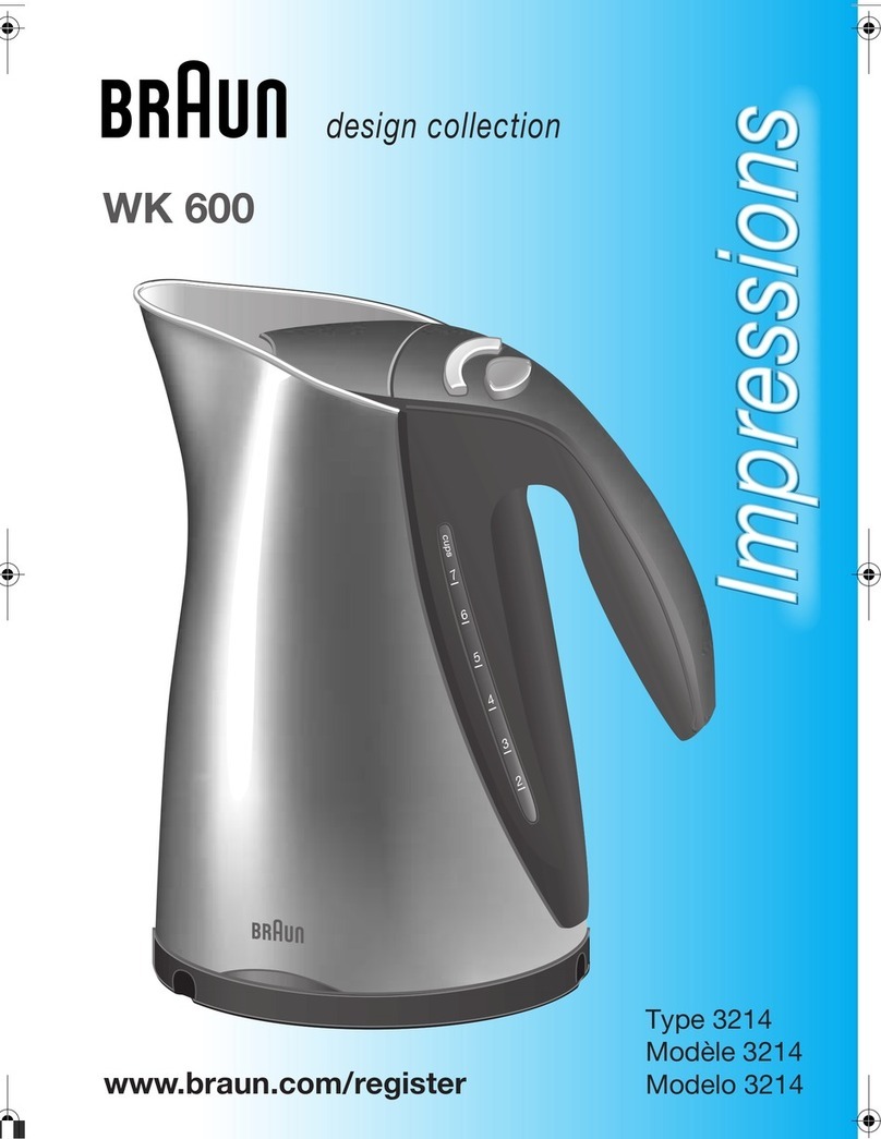 Braun Impressions WK 600 instruction manual