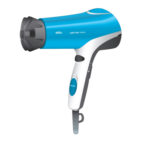 Braun Satin Hair Colour SPI-C 2000 DF product manual