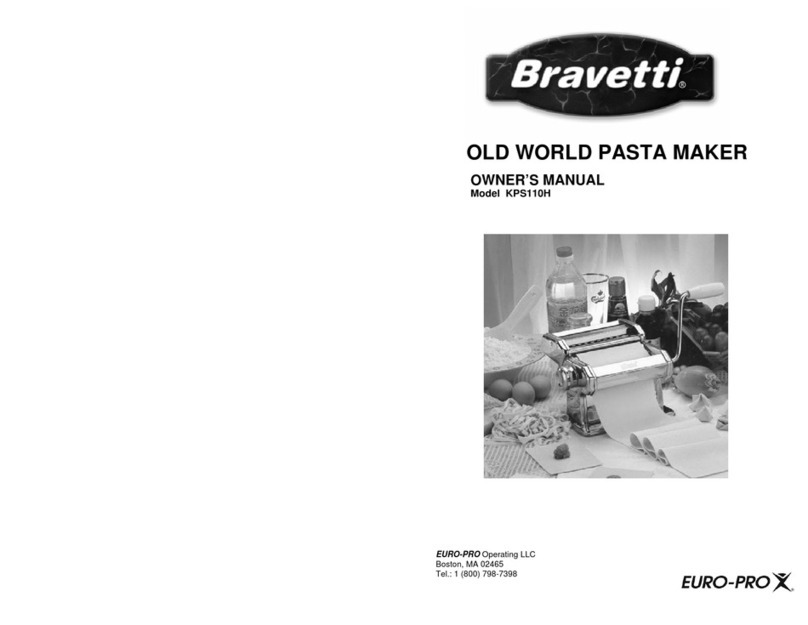 EUROPRO Bravetti KPS110H owner's manual