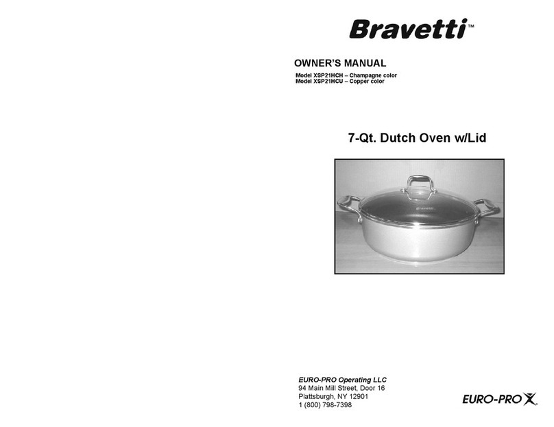 EUROPRO Bravetti XSP21HCH owner's manual