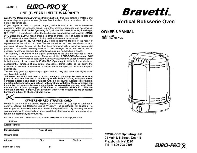 Bravetti BRAVETTI K4930H owner's manual