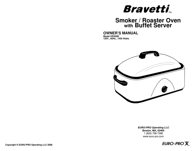 EUROPRO Bravetti KR450B owner's manual