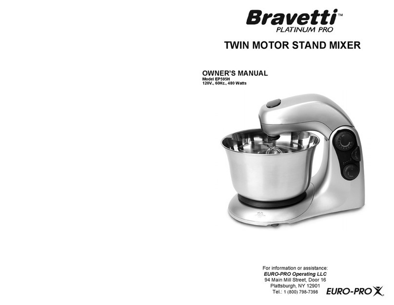 Bravetti PLATINUM PRO EP595H owner's manual