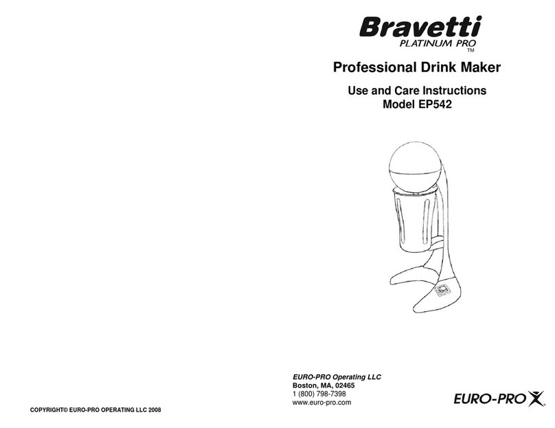 Bravetti EP542 Quick reference guide