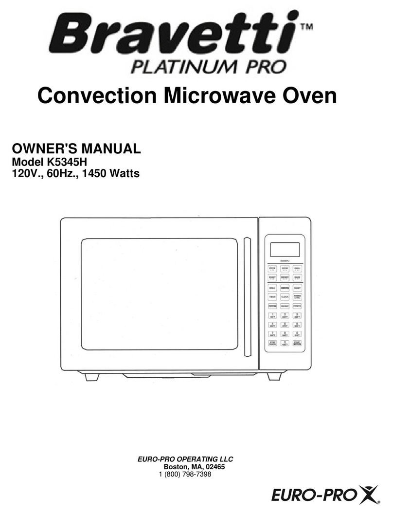 Bravetti CONVECTION MICROWAVE OVEN K5345H owner's manual