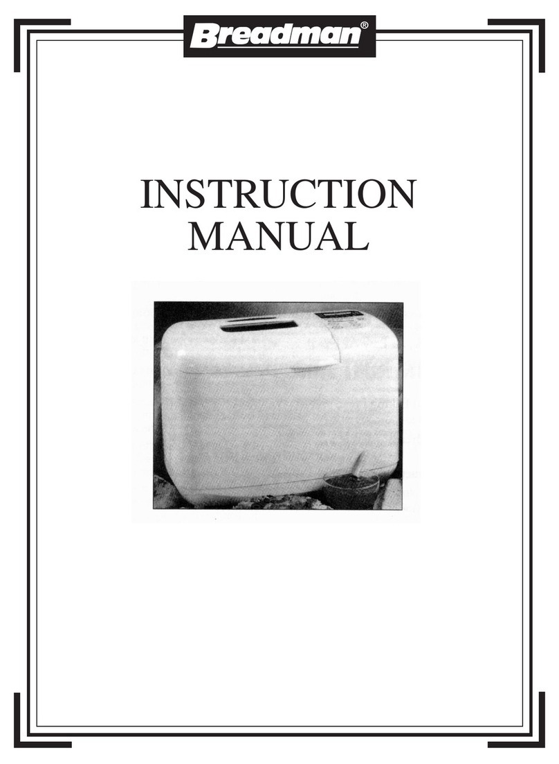 Breadman Plus TR845 User manual