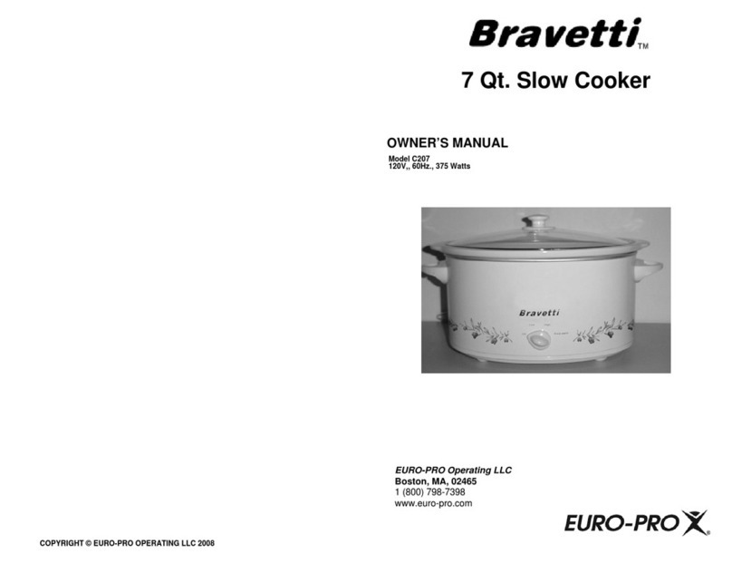 EUROPRO Bravetti C207 owner's manual