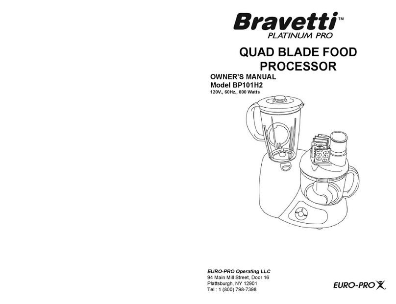 Bravetti QUAD BLADE FOOD BP101H2 User manual Bravetti QUAD BLADE FOOD BP101H2 User manual