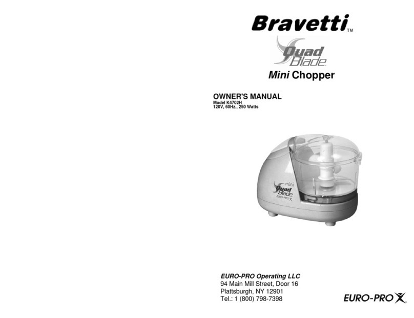 Bravetti Quad Blade K4702H owner's manual