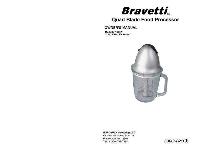 Bravetti EP109HA owner's manual