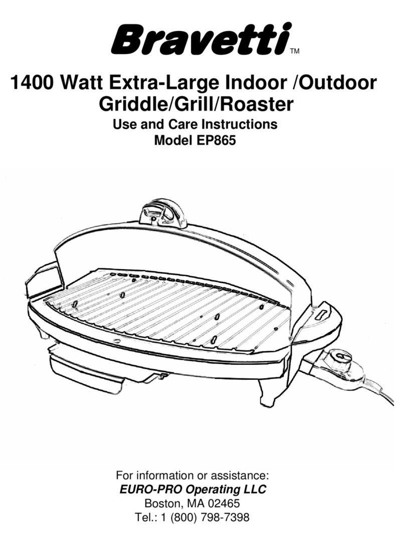 Bravetti EP865 Use and care instructions