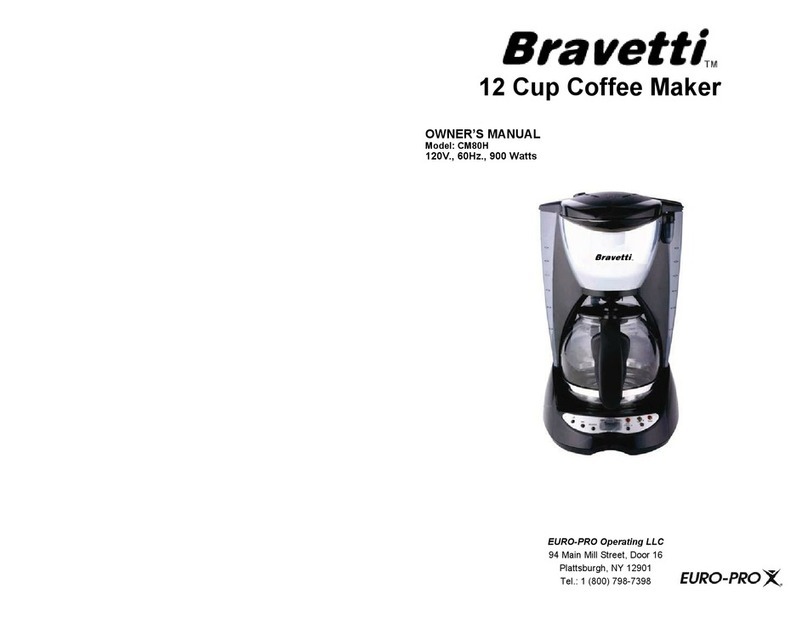 Bravetti CM80H owner's manual