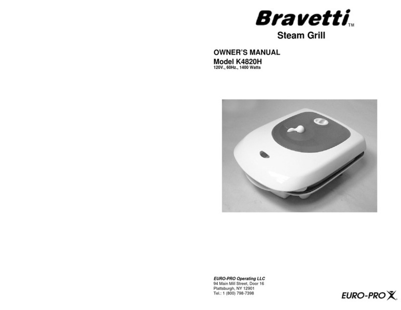 Bravetti STEAM GRILL K4820H User manual