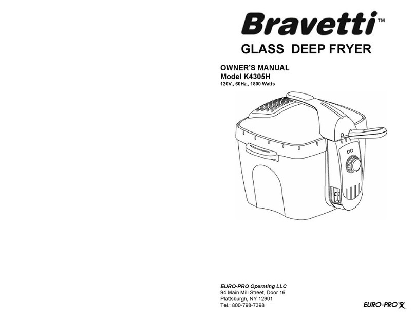 Bravetti GLASS DEEP FRYER K4305H User manual