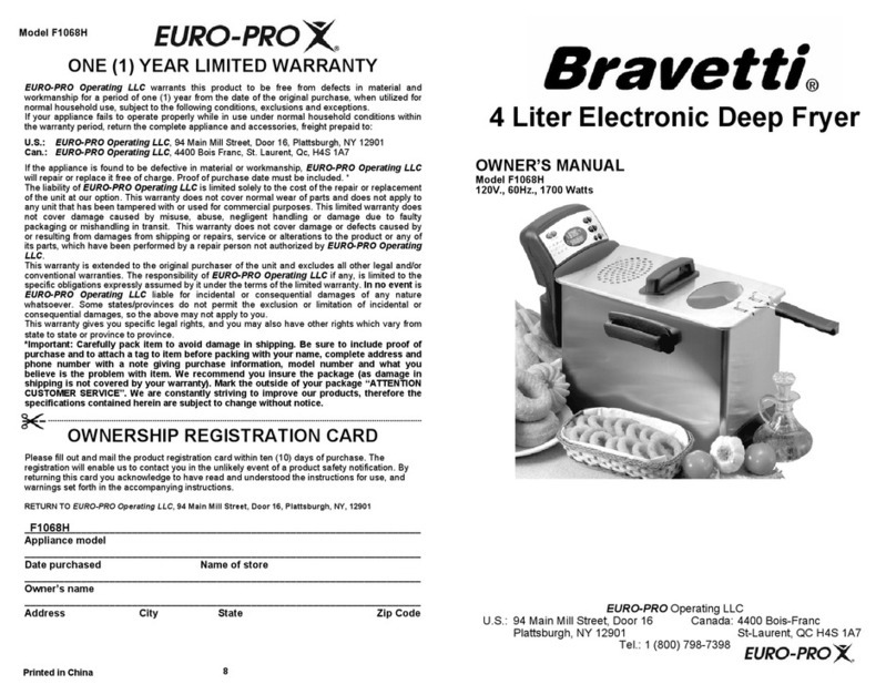 Bravetti F1068H User manual