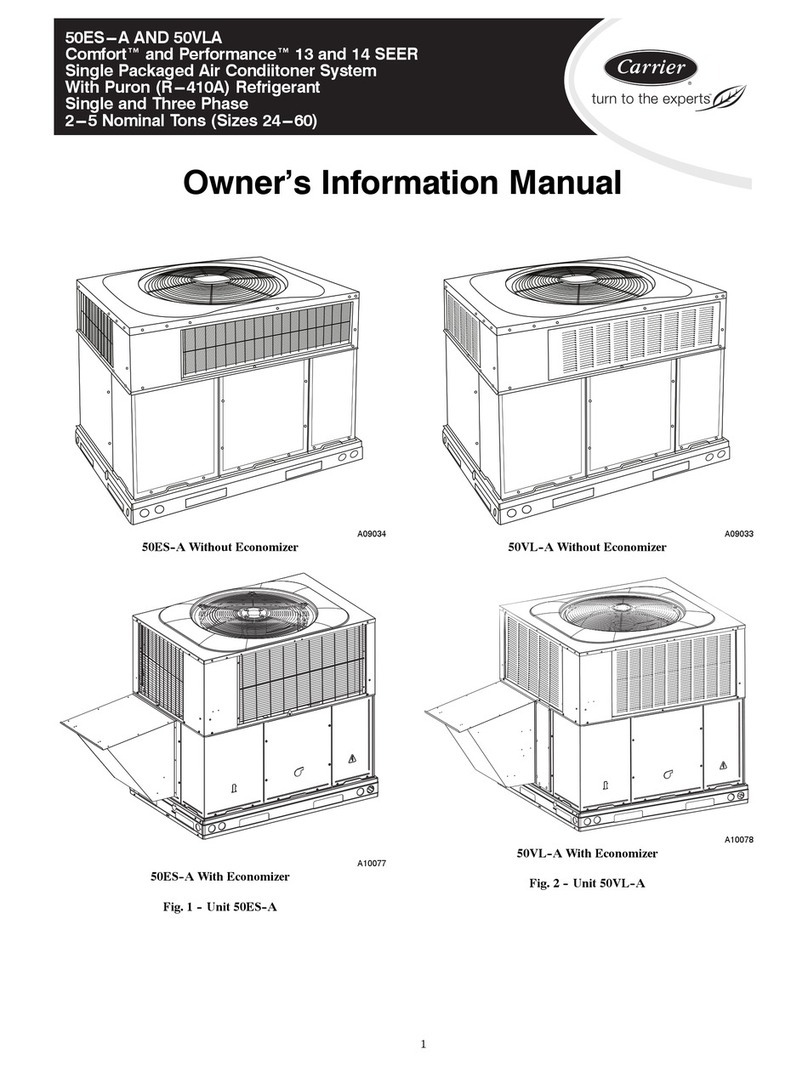 Carrier COMFORT 50ES-A Instruction Manual