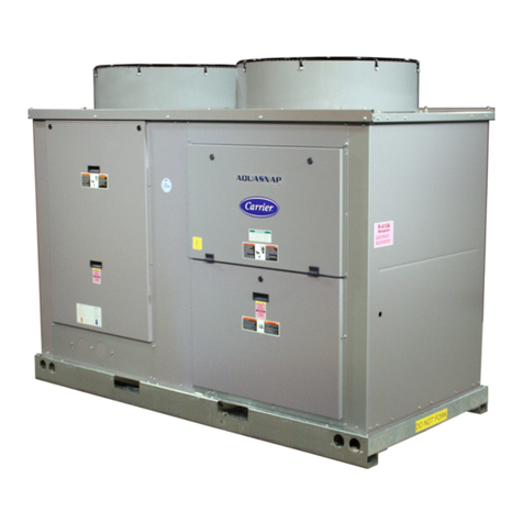 Carrier AQUASNAP AIR COOLED CHILLERS WITH COMFORTLINK CONTROLS... installation instructions