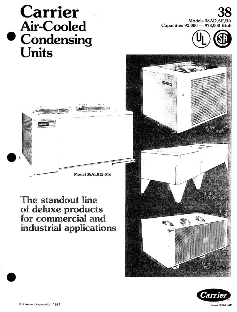 Carrier 38AD User manual