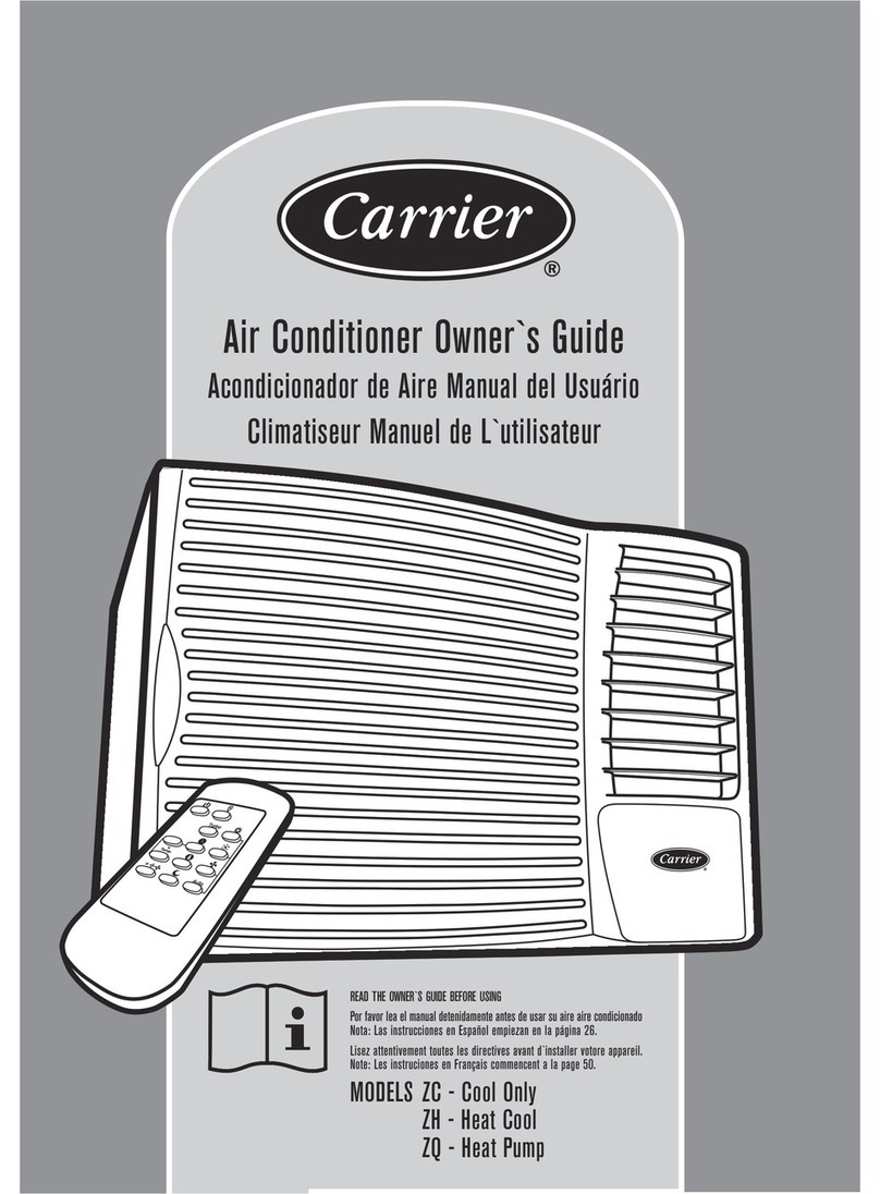 Carrier AIRCONDITIONER ZC User manual