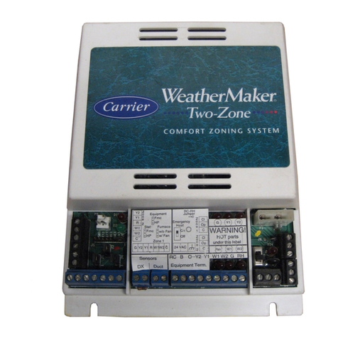 Carrier WEATHERMAKER ZONEKIT2ZCAR Instructions and recipes