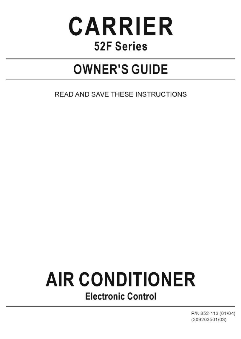 Carrier 52F Series User manual