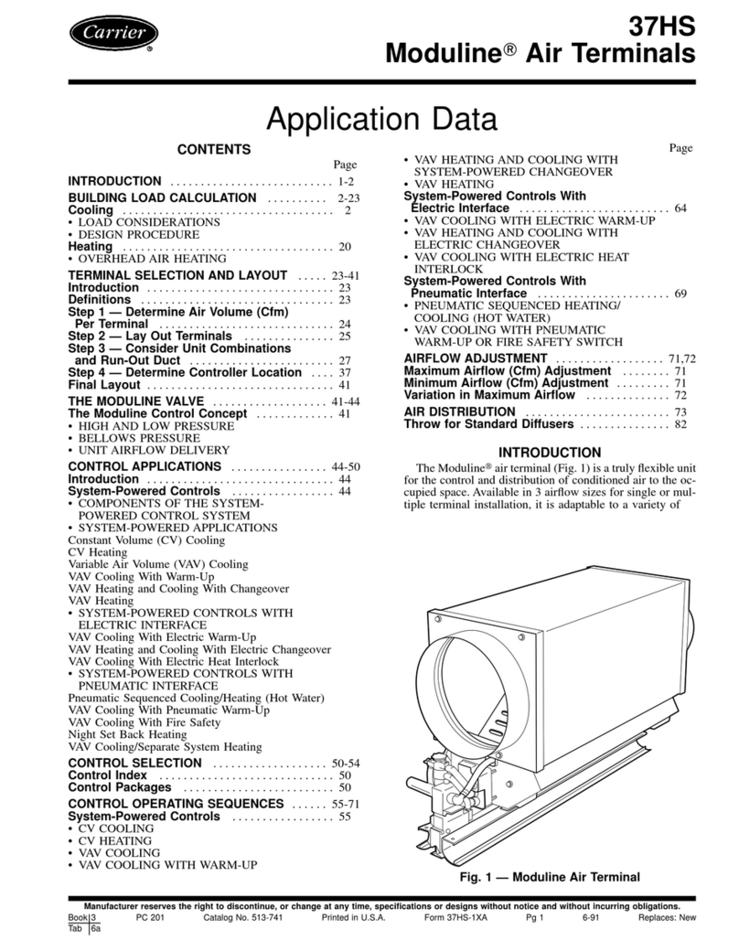 Carrier MODULINE 37HS Application data