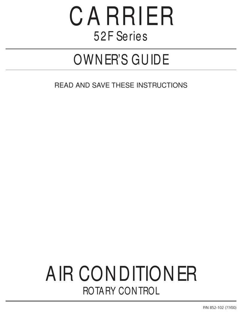 Carrier 52F Series User manual