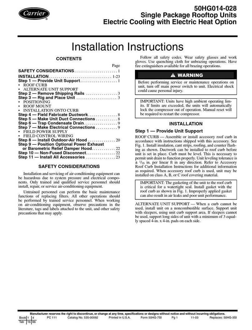 Carrier 50HG014-028 User manual