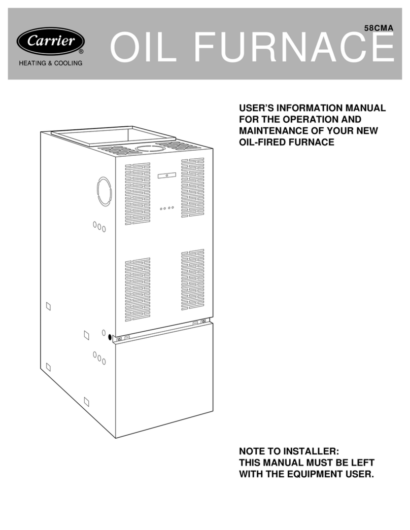 Carrier OIL FURNACE 58CMA User's information manual