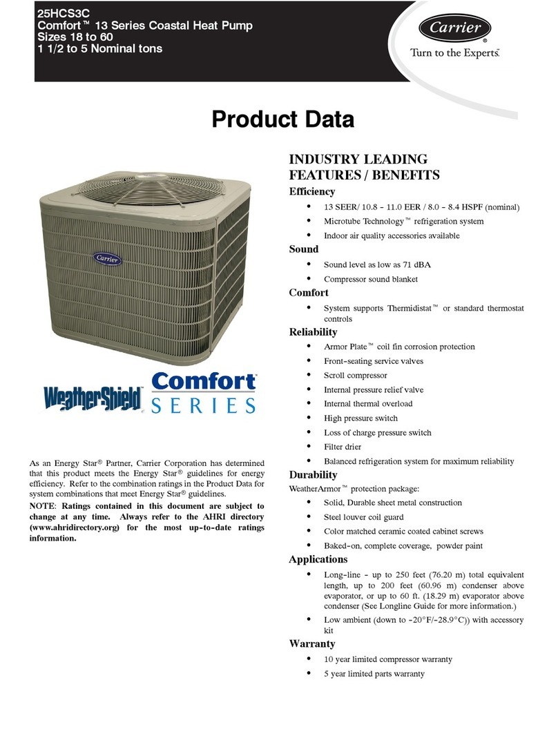 Carrier 25HCS3C Product data