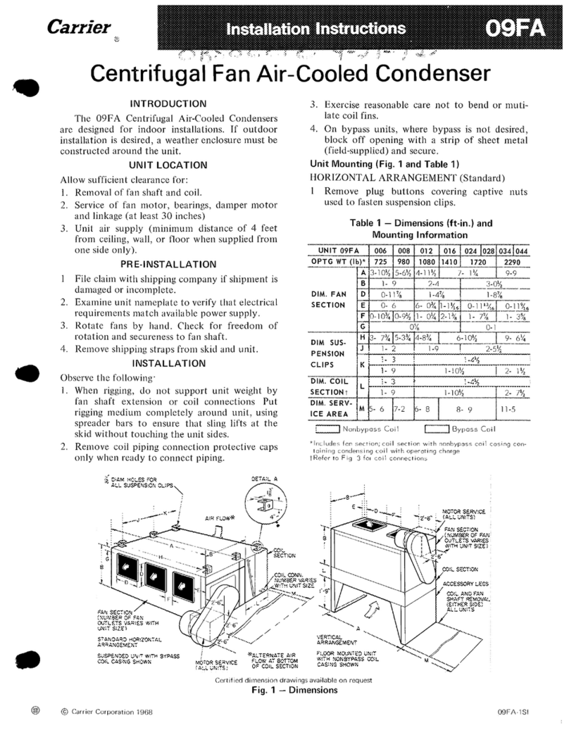 Carrier NO FOUND 09FA User manual