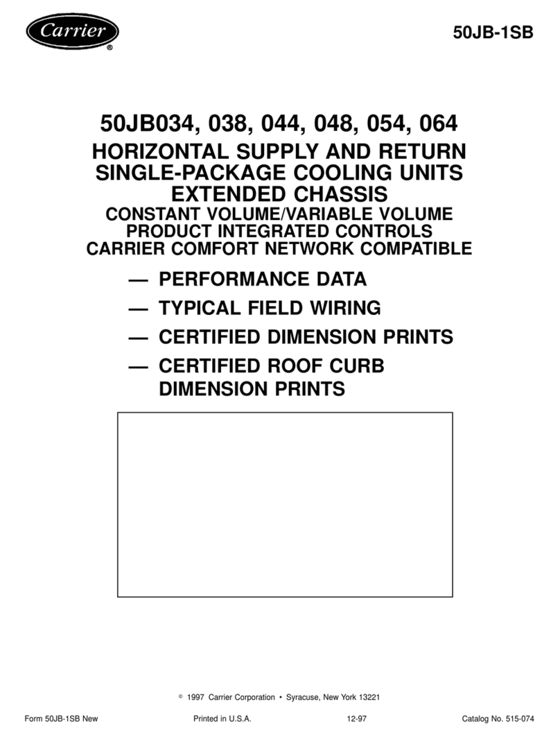 Carrier 50JB034 User manual
