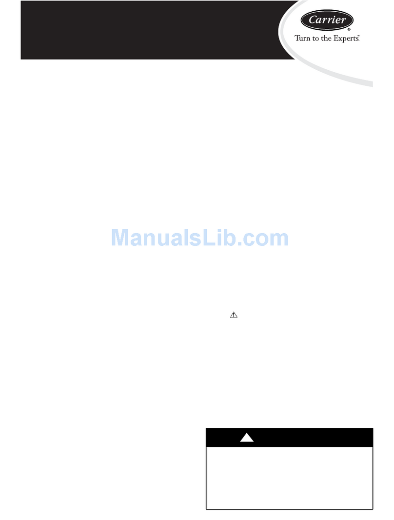 Carrier 50TCA04-A07 Installation and user guide