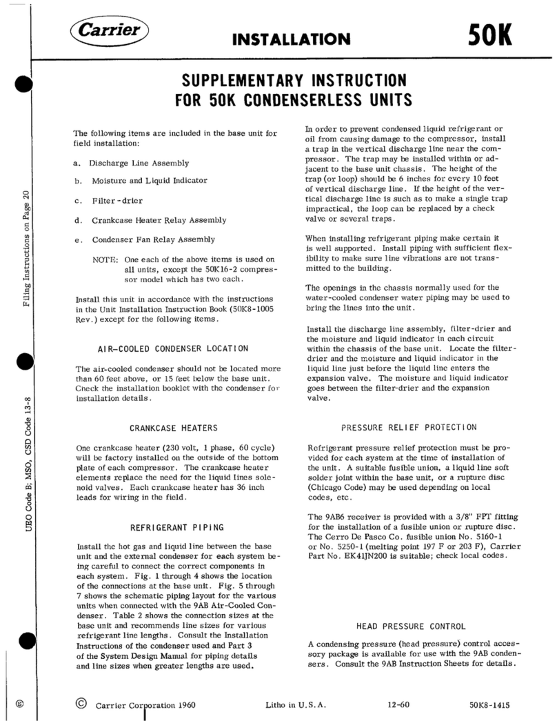 Carrier 50K User manual