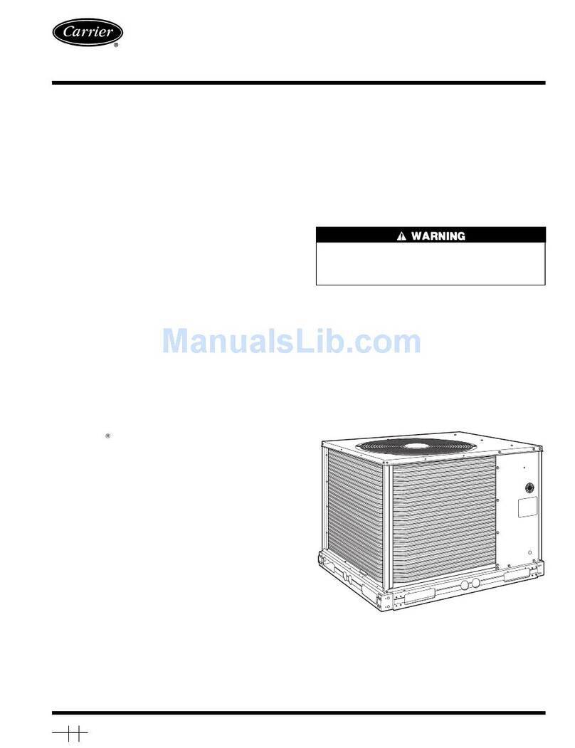 Carrier AIR-COOLED CONDENSIGN UNIT 38AK007 Dimensions and installation guide