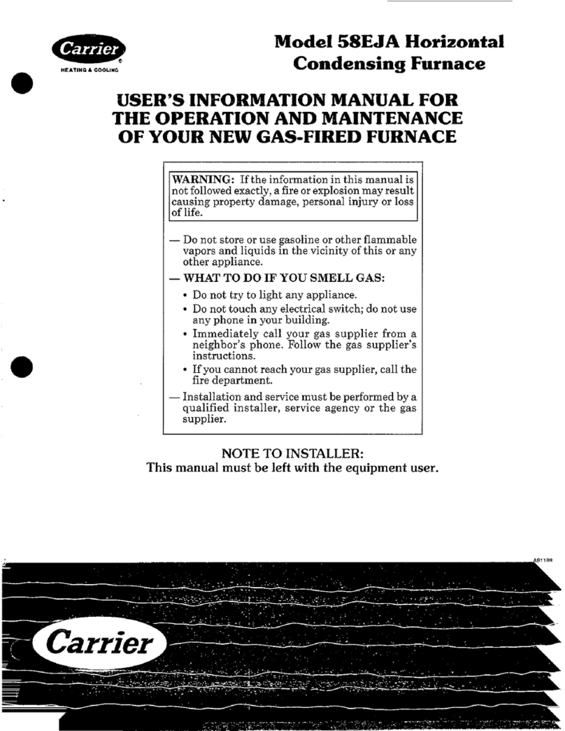 Carrier 58EJA User's information manual
