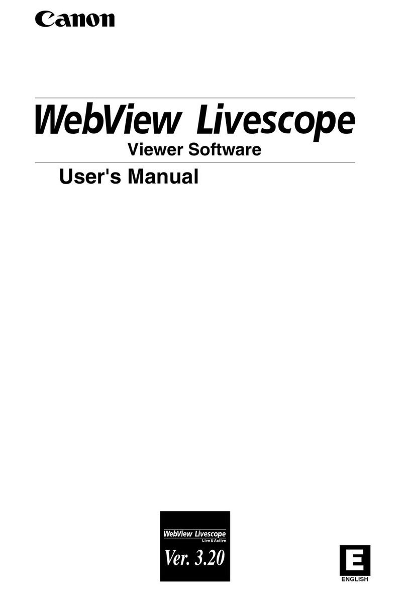 Canon WEBVIEW LIVESCOPE 3.2 user manual