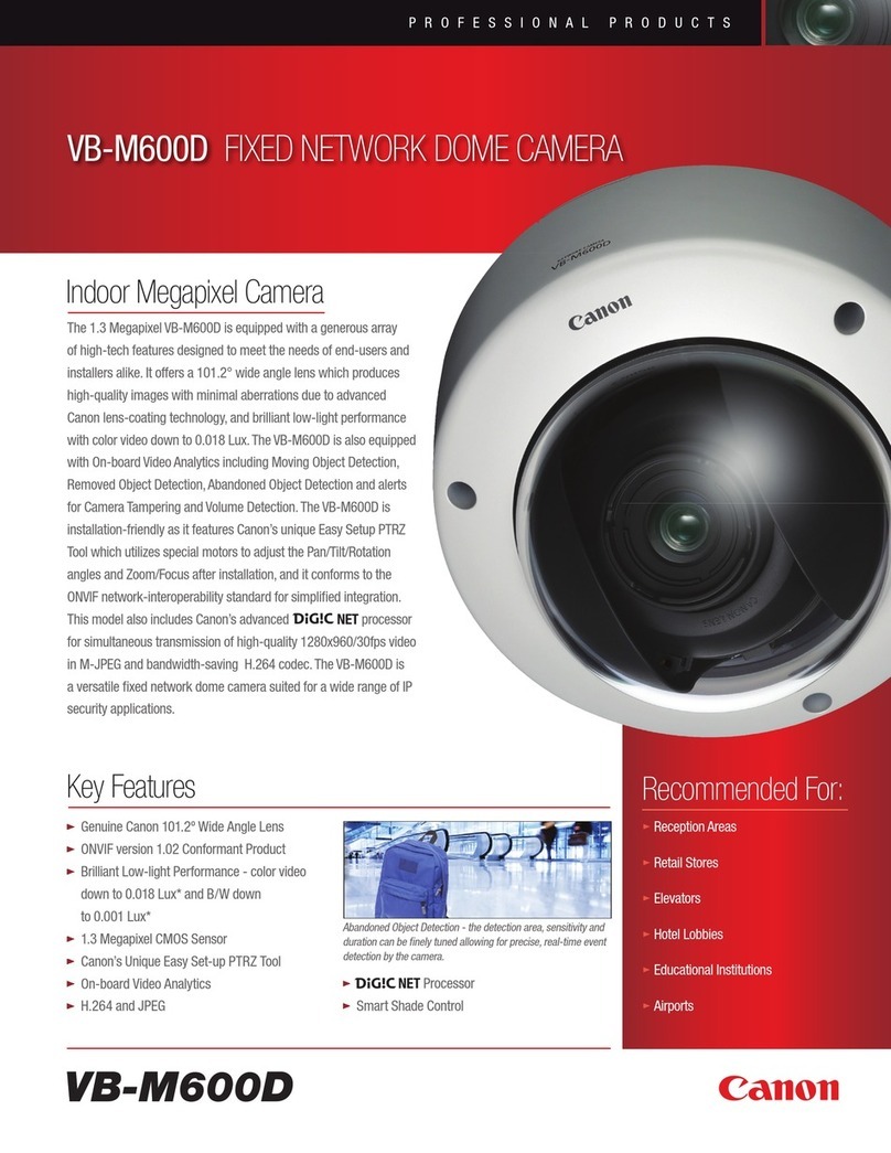 Canon VB-M600D Specifications