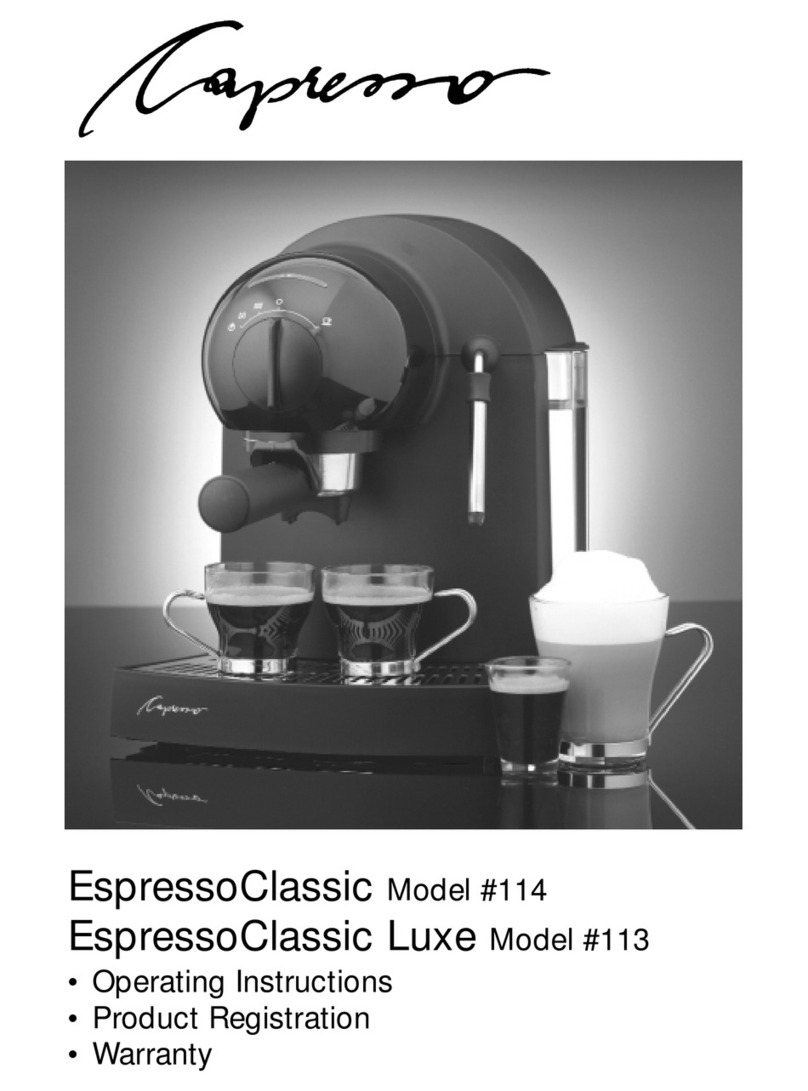 Capresso Espresso Classic 114 User manual