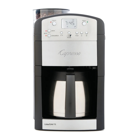 Capresso CoffeeTEAM TS 465 operating instructions
