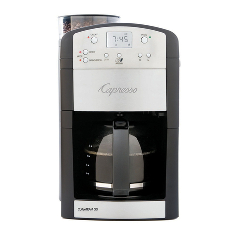 Capresso CoffeeTEAM GS 464 User manual
