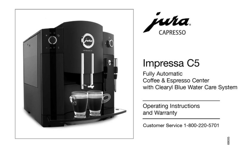 Jura Capresso IMPRESSA 69005 operating instructions